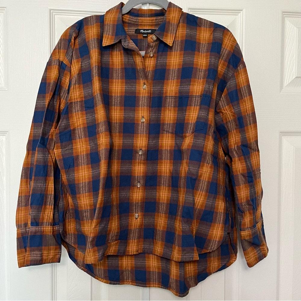 Madewell Westward Shirt Arden Plaid Large